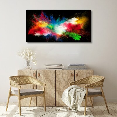 Tableau toile imprimée Expression des couleurs en mouvement