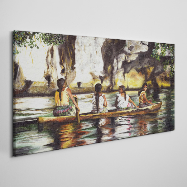 Tableau sur toile Reflets de l'eau de la vie quotidienne