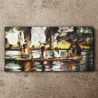Tableau sur toile Reflets de l'eau de la vie quotidienne