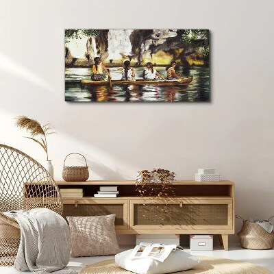 Tableau sur toile Reflets de l'eau de la vie quotidienne