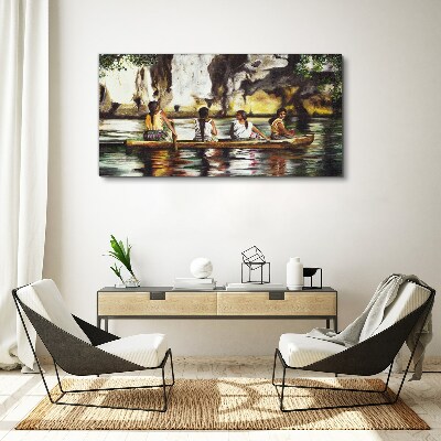 Tableau sur toile Reflets de l'eau de la vie quotidienne