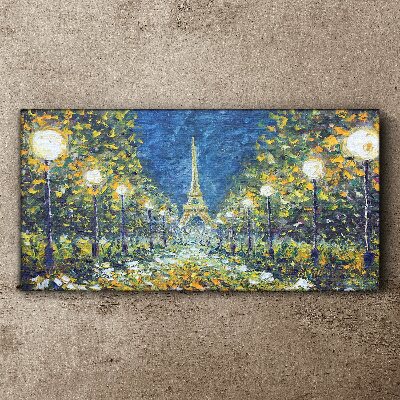 Tableau sur toile Une soirée à Paris