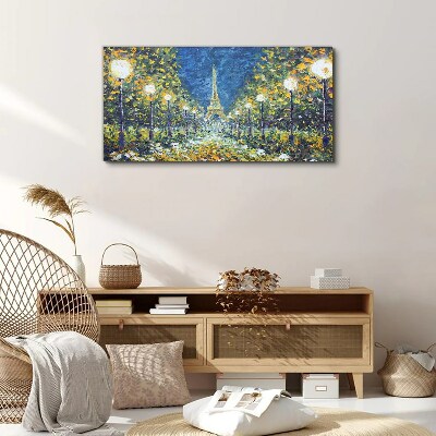 Tableau sur toile Une soirée à Paris