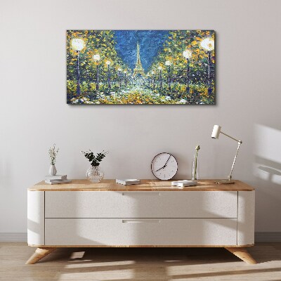 Tableau sur toile Une soirée à Paris