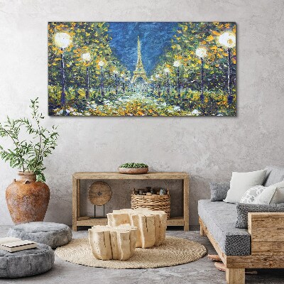 Tableau sur toile Une soirée à Paris