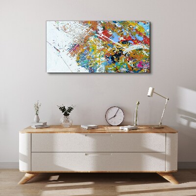 Tableau toile imprimée Chaos abstrait coloré