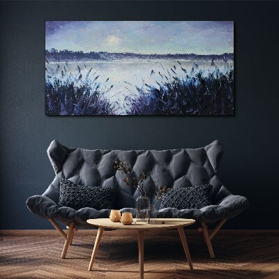 Tableau sur toile Une matinée tranquille au bord du lac