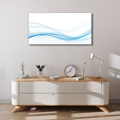 Tableau toile imprimée Des vagues aux nuances de bleu