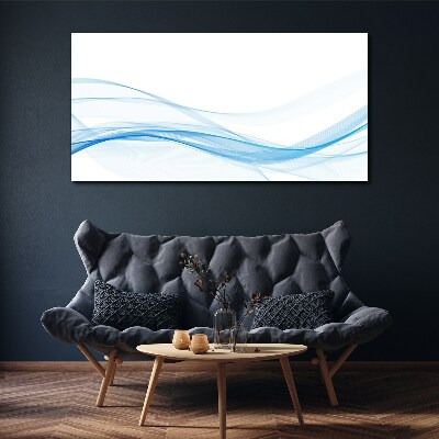 Tableau toile imprimée Des vagues aux nuances de bleu