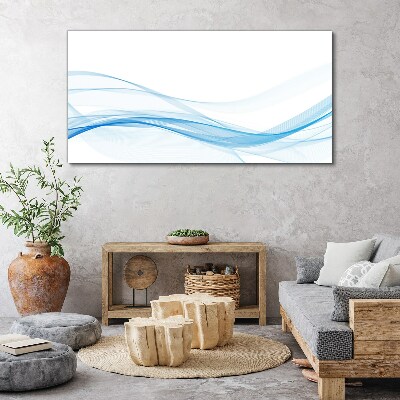 Tableau toile imprimée Des vagues aux nuances de bleu