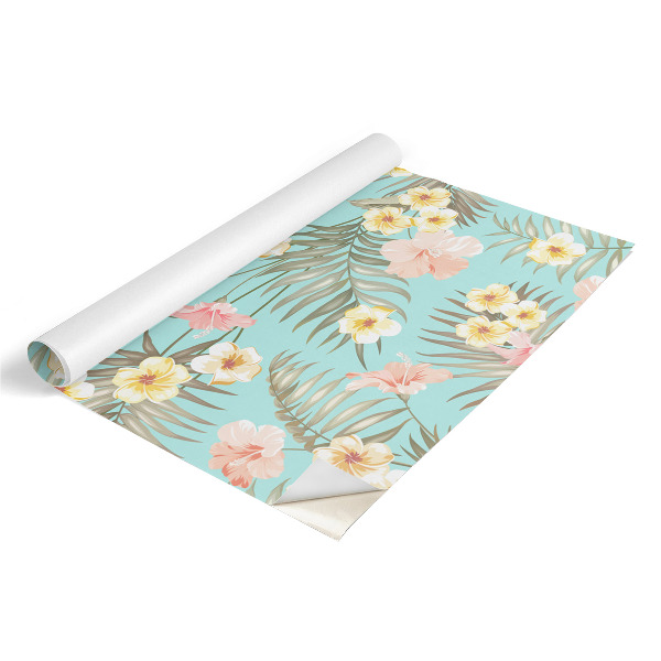 Papier adhésif pour meuble flore exotique