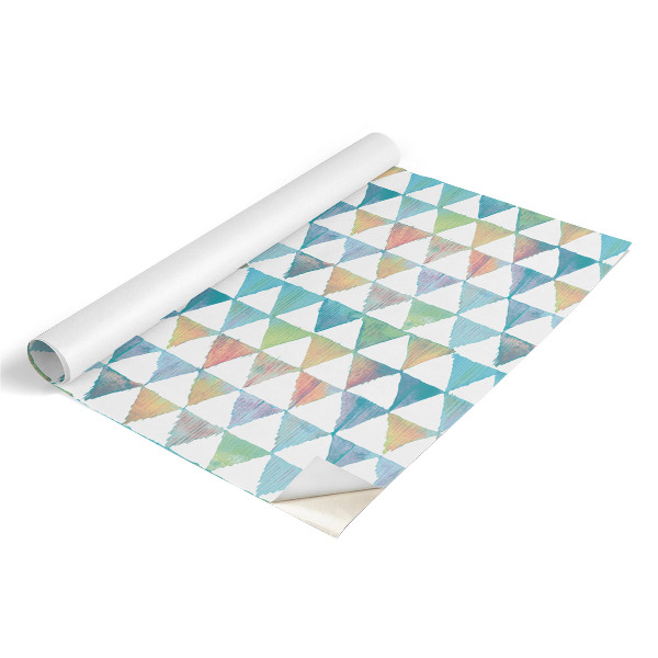 Papier peint adhésif pour meuble Motif rétro coloré