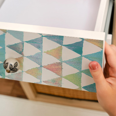 Papier peint adhésif pour meuble Motif rétro coloré