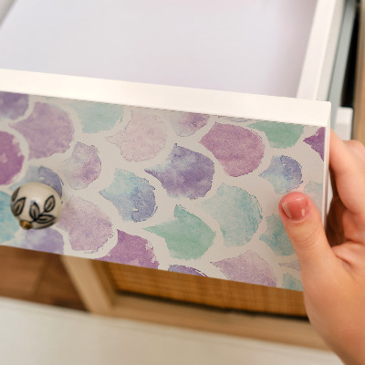 Papier adhésif pour meuble Écailles d'aquarelle