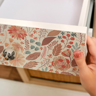 Revêtement adhésif pour meuble Motifs floraux