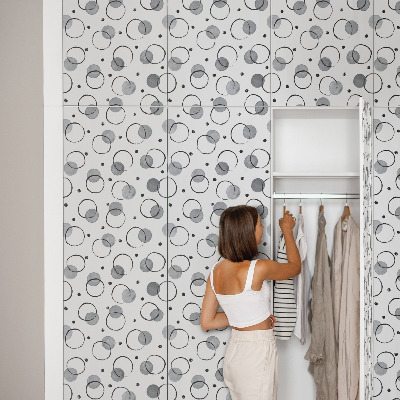Film adhésif décoratif pour meuble Cercles créatifs