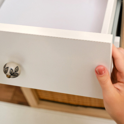 Papier peint adhésif pour meuble Blanc pur