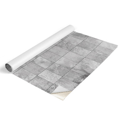 Revêtement adhésif pour meuble Carreaux gris