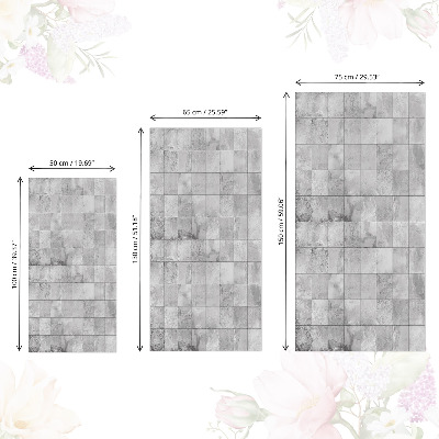 Revêtement adhésif pour meuble Carreaux gris