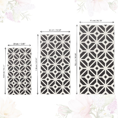Revêtement adhésif pour meuble Motif noir et blanc