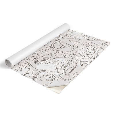 Papier peint adhésif pour meuble feuilles de Monstera