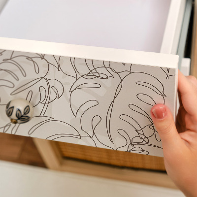 Papier peint adhésif pour meuble feuilles de Monstera