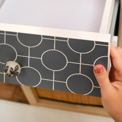 Papier adhésif pour meuble Cercles géométriques