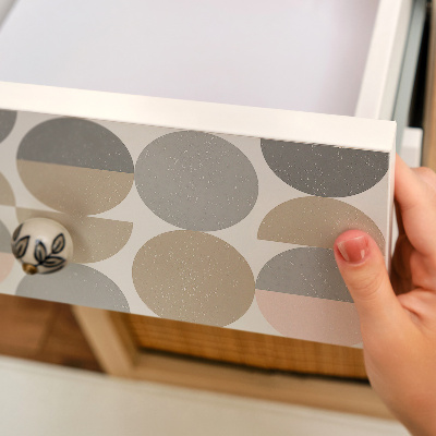 Film adhésif décoratif pour meuble pastels géométriques