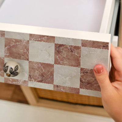 Revêtement adhésif pour meuble Grille de marbre
