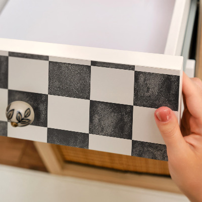 Papier peint adhésif pour meuble L'art de l'échiquier