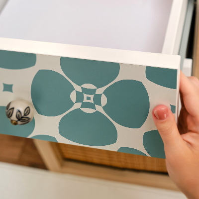 Papier adhésif pour meuble géométrie florale