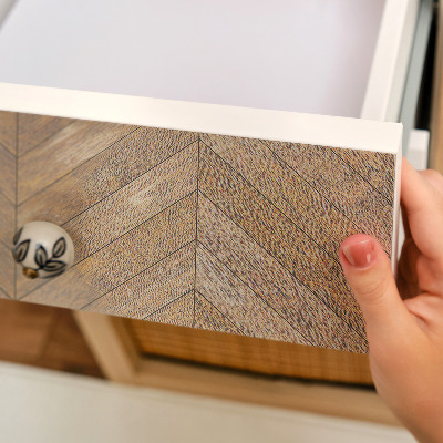 Papier peint adhésif pour meuble Bois à chevrons