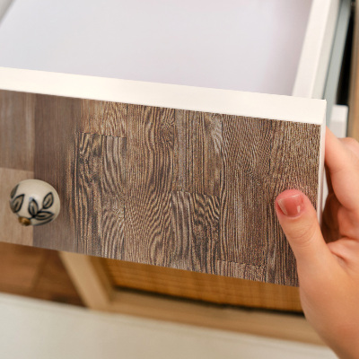 Papier peint adhésif pour meuble planches de bois