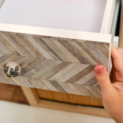 Papier adhésif pour meuble Motif à chevrons intemporel