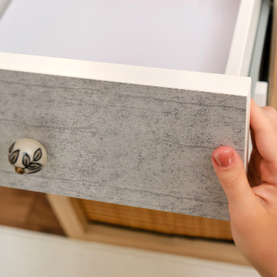 Revêtement adhésif pour meuble Texture grise