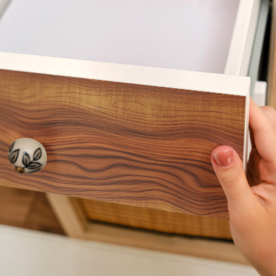 Papier adhésif pour meuble vagues de bois