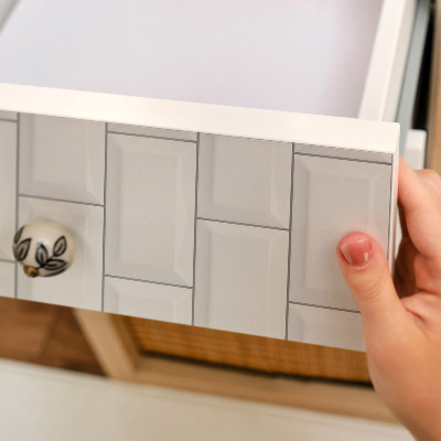 Papier adhésif pour meuble Carrelage blanc