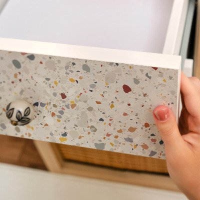 Papier peint adhésif pour meuble mosaïque en terrazzo