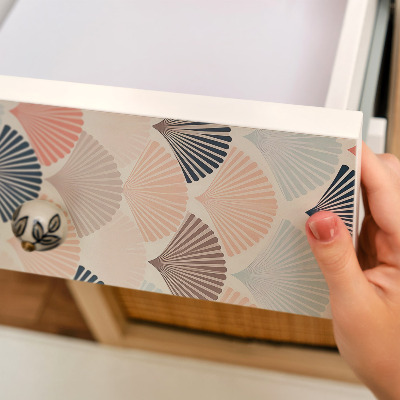 Film adhésif décoratif pour meuble Fans pastel