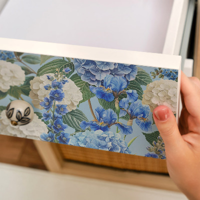 Papier peint adhésif pour meuble motif floral