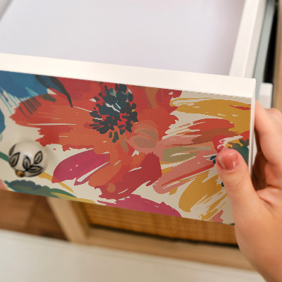 Film adhésif décoratif pour meuble kaléidoscope coloré