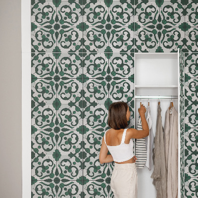 Film adhésif décoratif pour meuble Ornements verts