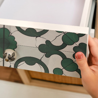 Film adhésif décoratif pour meuble Ornements verts