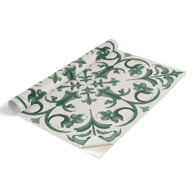 Papier adhésif pour meuble Ornements verts