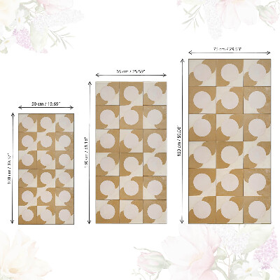 Papier adhésif pour meuble Formes de moutarde