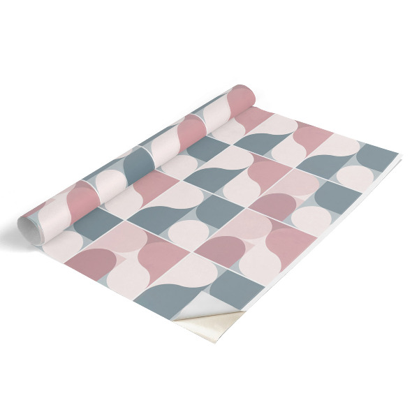 Papier peint adhésif pour meuble pastels géométriques