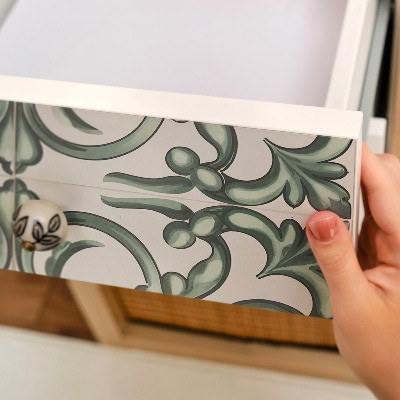 Papier adhésif pour meuble Élégance verte