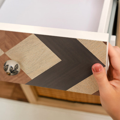Revêtement adhésif pour meuble carrés en bois