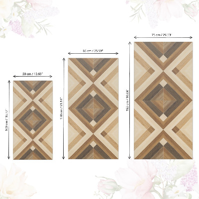 Revêtement adhésif pour meuble mosaïque en bois
