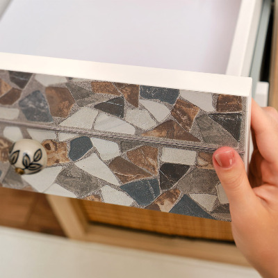 Adhésif pour meuble Mosaïque de pierre